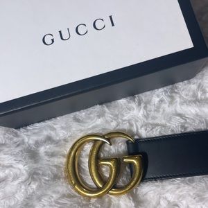 Women’s Gucci Belt Size 32 Luxury Authentic Real Gently Worn Double G